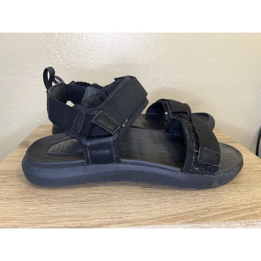 Hey Dude Men's Black Carson Sandals US Size 10 Hook And Loop Adjustable